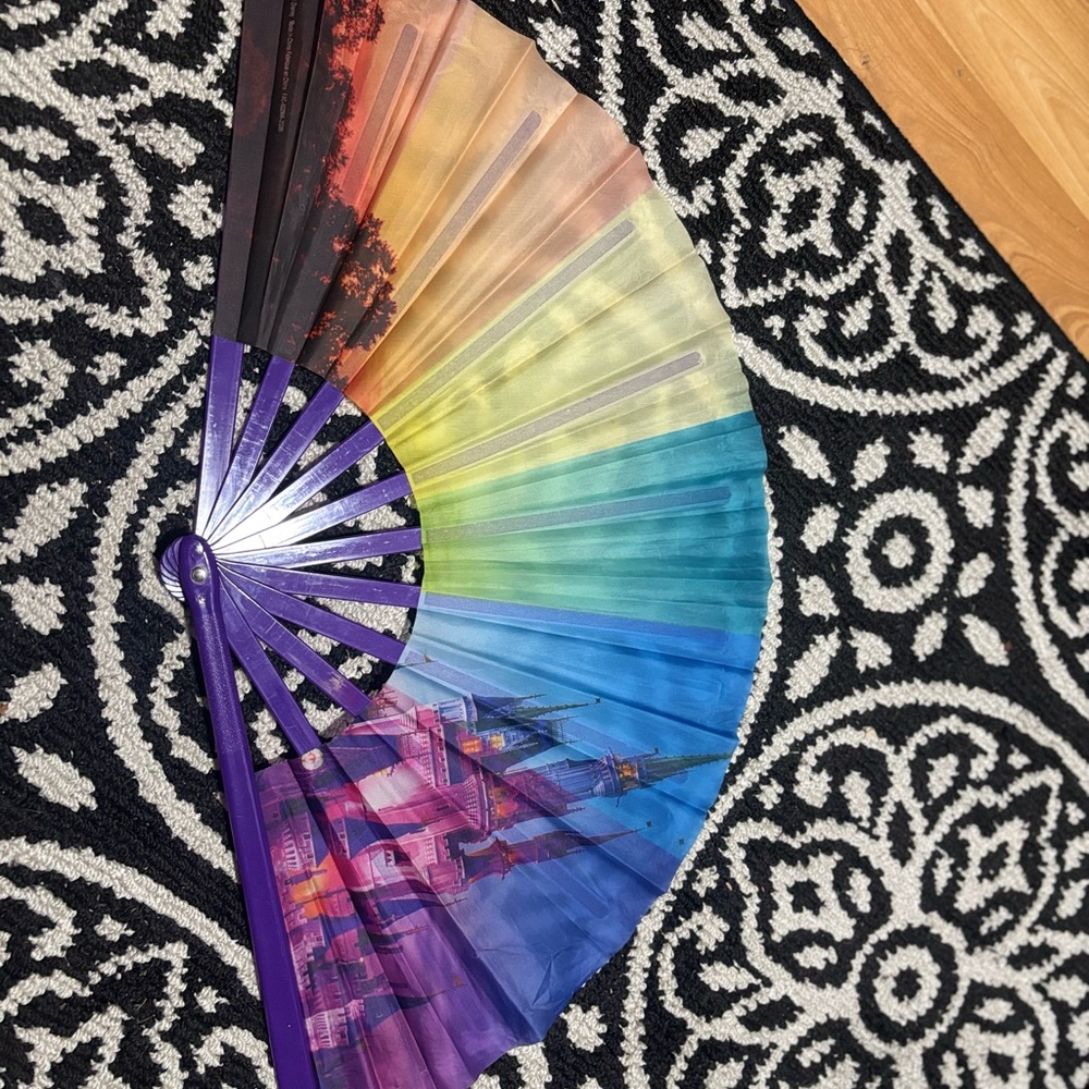 Disney Parks- Pride Hand Fan with Castle
